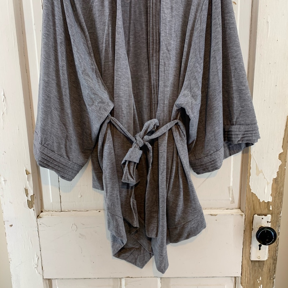 Strazzi Grey Robe with Belt - Picture 2 of 7